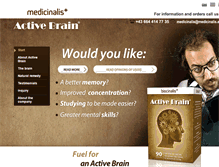 Tablet Screenshot of 4active-brain.com
